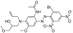 N-[2-[(2-溴-4,6-二硝基苯基)偶氮]-5-[(2-羟基-3-甲氧基丙基)-2-丙烯基氨基]-4-甲氧基苯基]乙酰胺