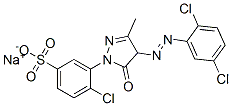 sodium 4-chloro-3-[4-[(2,5-dichlorophenyl)azo]-4,5-dihydro-3-methyl-5-oxo-1H-pyrazol-1-yl]benzenesulphonate