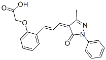 [2-[3-(1,5-dihydro-3-methyl-5-oxo-1-phenyl-4H-pyrazol-4-ylidene)-1-propenyl]phenoxy]acetic acid