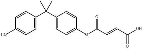 [4-[1-(4-hydroxyphenyl)-1-methylethyl]phenyl] hydrogen fumarate