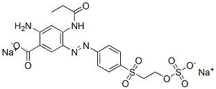 4-(propionylamino)-5-[[4-[[2-(sulphooxy)ethyl]sulphonyl]phenyl]azo]anthranilic acid, sodium salt