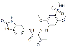 N-(2,3-dihydro-2-oxo-1H-benzimidazol-5-yl)-2-[[2,5-dimethoxy-4-[(methylamino)sulphonyl]phenyl]azo]-3-oxobutyramide
