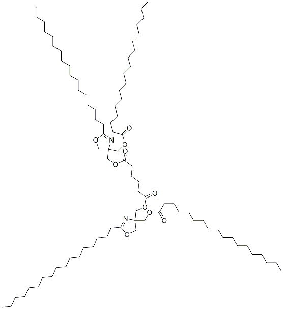 bis[[2-heptadecyl-4,5-dihydro-4-[[(1-oxooctadecyl)oxy]methyl]oxazol-4-yl]methyl] adipate
