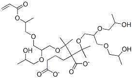 2-[2,3-bis(2-hydroxypropoxy)propoxy]isopropyl 2-[2-(2-hydroxypropoxy)-3-[2-[(1-oxoallyl)oxy]propoxy]propoxy]isopropyl adipate