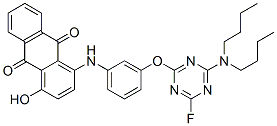 1-[[3-[[4-(dibutylamino)-6-fluoro-1,3,5-triazin-2-yl]oxy]phenyl]amino]-4-hydroxyanthraquinone