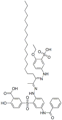 5-[[5-(benzoylamino)-2-[[2-[(4-ethoxy-3-sulphophenyl)hydrazono]-1-methylnonadecylidene]hydrazino]phenyl]sulphonyl]salicylic acid