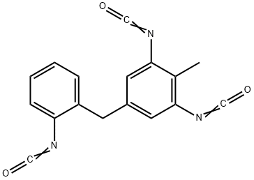 5-(o-isocyanatobenzyl)-2-methyl-m-phenylene diisocyanate