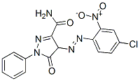 4-[(4-chloro-2-nitrophenyl)azo]-4,5-dihydro-5-oxo-1-phenyl-1H-pyrazole-3-carboxamide