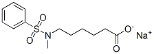 sodium 6-[methyl(phenylsulphonyl)amino]hexanoate