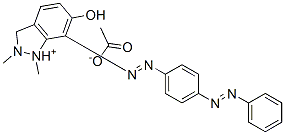 6-hydroxy-1,2-dimethyl-7-[[4-(phenylazo)phenyl]azo]-1H-indazolium acetate