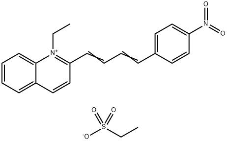 1-ethyl-2-[4-(4-nitrophenyl)buta-1,3-dienyl]quinolinium ethanesulphonate