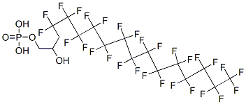 4,4,5,5,6,6,7,7,8,8,9,9,10,10,11,11,12,12,13,13,14,14,15,15,16,16,17,17,17-nonacosafluoro-2-hydroxyheptadecyl dihydrogen phosphate