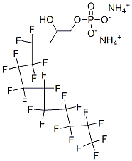 diammonium 4,4,5,5,6,6,7,7,8,8,9,9,10,10,11,11,12,12,13,13,13-henicosafluoro-2-hydroxytridecyl phosphate