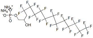 diammonium 4,4,5,5,6,6,7,7,8,8,9,9,10,10,11,11,12,12,13,13,14,14,15,15,15-pentacosafluoro-2-hydroxypentadecyl phosphate