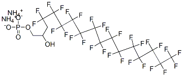 diammonium 4,4,5,5,6,6,7,7,8,8,9,9,10,10,11,11,12,12,13,13,14,14,15,15,16,16,17,17,17-nonacosafluoro-2-hydroxyheptadecyl phosphate