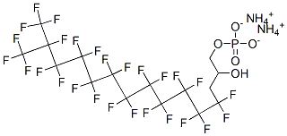 diammonium 4,4,5,5,6,6,7,7,8,8,9,9,10,10,11,11,12,12,13,13,14,15,15,15-tetracosafluoro-2-hydroxy-14-(trifluoromethyl)pentadecyl phosphate