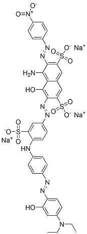 4-amino-6-[[4-[[4-[[4-(diethylamino)-2-hydroxyphenyl]azo]phenyl]amino]-3-sulphophenyl]azo]-5-hydroxy-3-[(4-nitrophenyl)azo]naphthalene-2,7-disulphonic acid, sodium salt