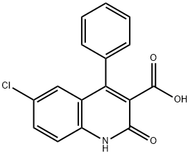 6-CHLORO-2-OXO-4-PHENYL-1H-QUINOLINE-3-CARBOXYLIC ACID