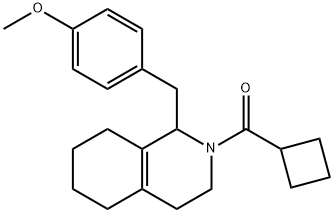 2-(cyclobutylcarbonyl)-1,2,3,4,5,6,7,8-octahydro-1-[(4-methoxyphenyl)methyl]isoquinoline