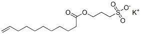 potassium 3-sulphonatopropyl undec-10-enoate