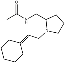N-[[1-(2-cyclohexylideneethyl)-2-pyrrolidinyl]methyl]acetamide