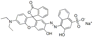 4-[[6'-(diethylamino)-3'-hydroxy-3-oxospiro[isobenzofuran-1(3H),9'-[9H]xanthen]-2'-yl]azo]-3-hydroxynaphthalene-1-sulphonic acid, sodium salt