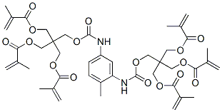 2-[[[[3-[[[3-(methacryloyloxy)-2,2-bis[(methacryloyloxy)methyl]propoxy]carbonyl]amino]tolyl]carbamoyl]oxy]methyl]-2-[(methacryloyloxy)methyl]propane-1,3-diyl dimethacrylate