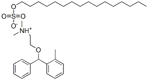 [2-[(alpha-o-tolylbenzyl)oxy]ethyl]dimethylammonium hexadecyl sulphate