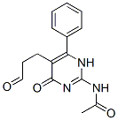 N-[4-oxo-5-(3-oxopropyl)-6-phenyl-1H-pyrimidin-2-yl]acetamide