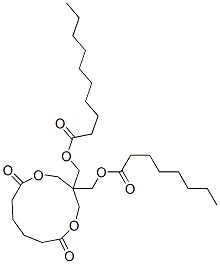 [6,11-dioxo-3-[[(1-oxooctyl)oxy]methyl]-1,5-dioxacycloundec-3-yl]methyl decanoate