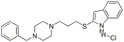 2-[[3-[4-(benzyl)-1-piperazinyl]propyl]thio]-1H-indole monohydrochloride