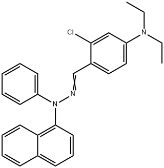 2-chloro-4-(diethylamino)benzaldehyde 1-naphthylphenylhydrazone