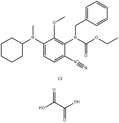 bis[2-[benzyl(ethoxycarbonyl)amino]-4-(cyclohexylmethylamino)-3-methoxybenzenediazonium chloride], oxalate