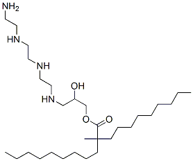 3-[[2-[[2-[(2-aminoethyl)amino]ethyl]amino]ethyl]amino]-2-hydroxypropyl 2-methyl-2-nonylundecanoate