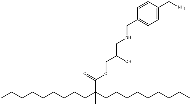 3-[[[4-(aminomethyl)phenyl]methyl]amino]-2-hydroxypropyl 2-methyl-2-nonylundecanoate