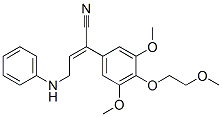4-anilino-2-[3,5-dimethoxy-4-(2-methoxyethoxy)phenyl]but-2-enenitrile