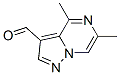 Pyrazolo[1,5-a]pyrazine-3-carboxaldehyde, 4,6-dimethyl- (9CI)