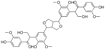 2,2'-[(Tetrahydro-1H,3H-furo[3,4-c]furan-1,4-diyl)bis(6-hydroxy-5-methoxy-3,1-phenylene)]bis[3-hydroxy-1-(4-hydroxy-3-methoxyphenyl)-1-propanone]
