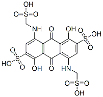 9,10-dihydro-1,5-dihydroxy-9,10-dioxo-4,8-bis[(sulphomethyl)amino]anthracene-2,6-disulphonic acid