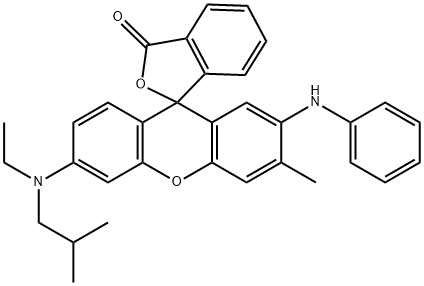 6-(异丁基乙基氨)-3-甲基-2-苯氨基-螺(异苯并呋喃-1-(3H),9,-(9H)占吨-3-酮