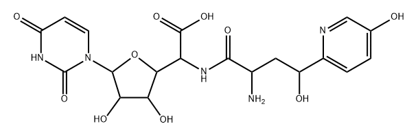 5-[[2-Amino-4-hydroxy-4-(5-hydroxypyridin-2-yl)-1-oxobutyl]amino]-1-(3,4-dihydro-2,4-dioxopyrimidin-1(2H)-yl)-1,5-dideoxy-β-D-allofuranuronic acid