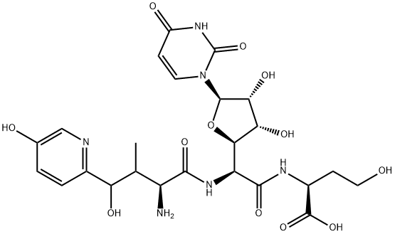 N-[2-[(2R)-5α-(3,4-Dihydro-2,4-dioxopyrimidin-1(2H)-yl)tetrahydro-3β,4β-dihydroxyfuran-2α-yl]-N-[(3S,4S)-4-hydroxy-4-(5-hydroxypyridin-2-yl)-L-valyl]-L-glycyl]-L-homoserine