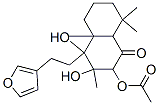(+)-2-Acetyloxy-4-[2-(3-furanyl)ethyl]-3,4,4a,5,6,7,8,8a-octahydro-3,4-dihydroxy-3,4a,8,8-tetramethylnaphthalen-1(2H)-one