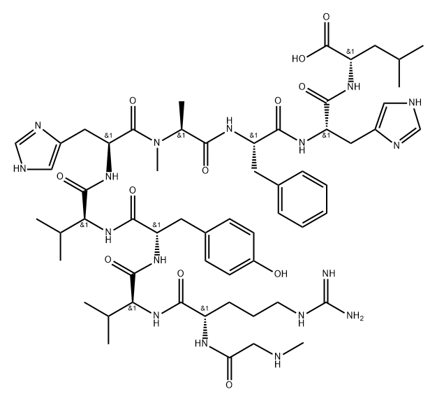 angiotensin I, Sar(1)-Val(5)-N-Me-Ala(7)-