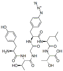 tyrosyl-threonyl-glycyl-(4-azidophenylalanyl)-leucyl-threonine