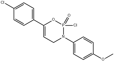 2-Chloro-6-(4-chlorophenyl)-3-(4-methoxyphenyl)-3,4-dihydro-2H-1,3,2-o xazaphosphinine 2-oxide