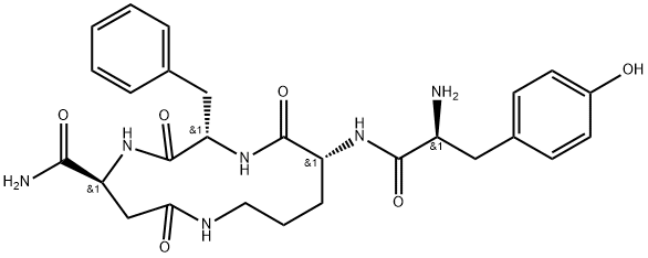 cyclo(tyrosyl-ornithyl-phenylalanyl-aspartamide)