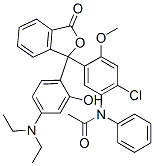 3-(4-Diethylamino-2-hydroxyphenyl)-3-[4-chloro-2-methoxy-5-(N-acetylanilino)phenyl]-1(3H)-isobenzofuranone
