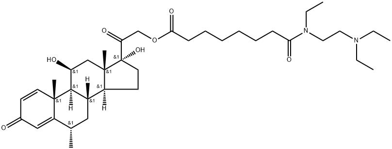 6-methylprednisolone-21-hemisuberate N,N,N'-triethylenediamine amide