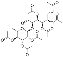 2-O-(2,3,4-tri-O-acetyl-6-deoxy-alpha-L-mannopyranosyl)-D-glucose tetraacetate